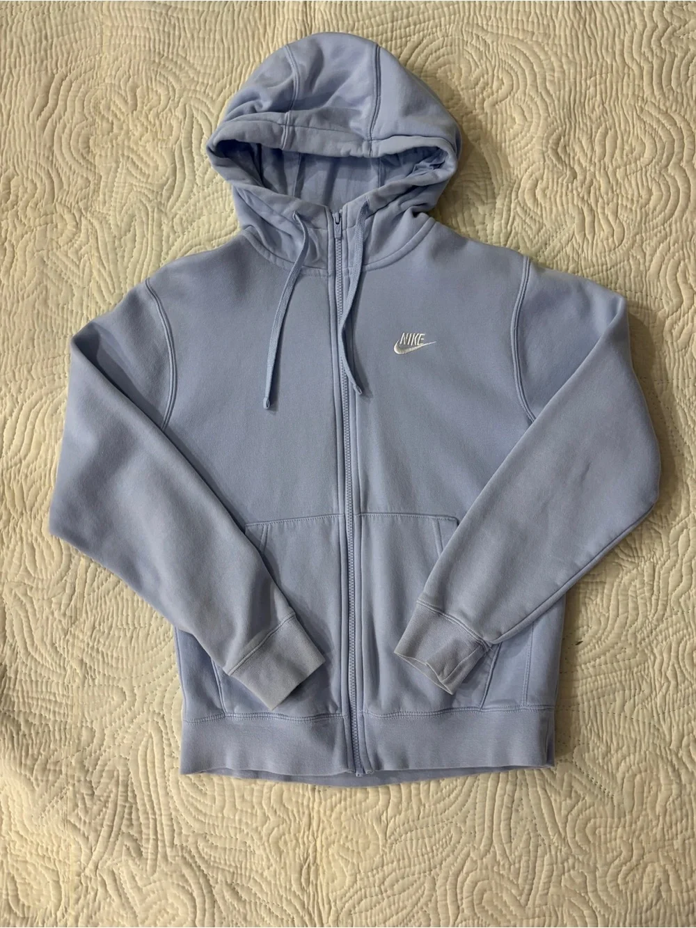 Baby Blue Nike Zip-up jacket
